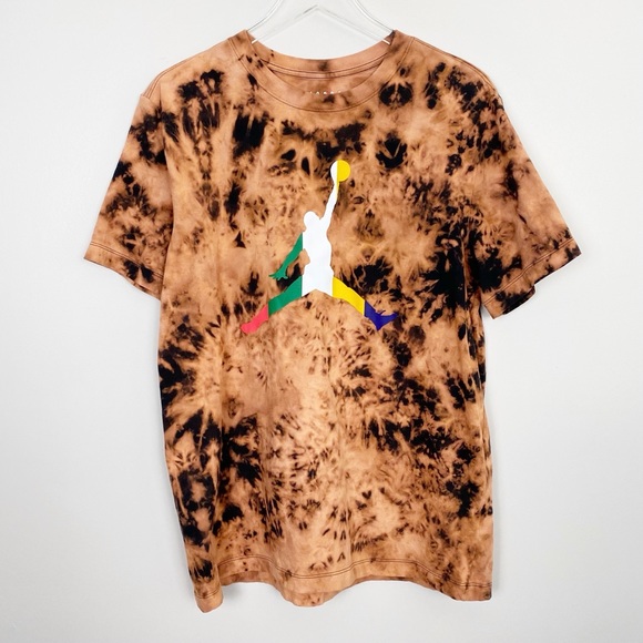 Nike Tops - NIKE Air Jordan Bleach Tie Dye Graphic Tee L #23